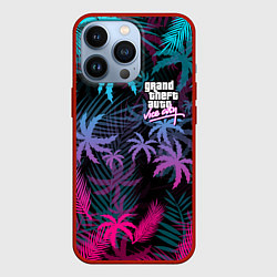 Чехол для iPhone 13 Pro GTA VICE CITY, цвет: 3D-красный