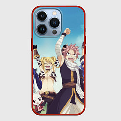 Чехол для iPhone 13 Pro FAIRY TAIL ХВОСТ ФЕИ, цвет: 3D-красный