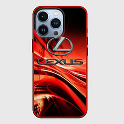 Чехол для iPhone 13 Pro LEXUS, цвет: 3D-красный