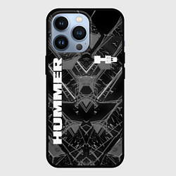 Чехол для iPhone 13 Pro HUMMER, цвет: 3D-черный