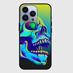 Чехол для iPhone 13 Pro Neon skull, цвет: 3D-черный