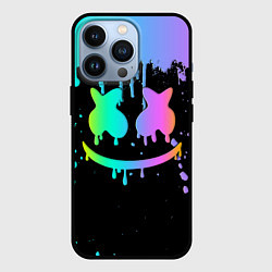 Чехол для iPhone 13 Pro MARSHMELLO, цвет: 3D-черный