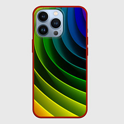 Чехол для iPhone 13 Pro Color 2058, цвет: 3D-красный