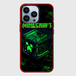 Чехол для iPhone 13 Pro MINECRAFT, цвет: 3D-красный