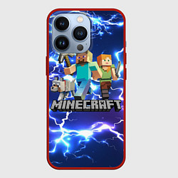 Чехол для iPhone 13 Pro MINECRAFT МАЙНКРАФТ, цвет: 3D-красный