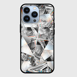 Чехол для iPhone 13 Pro Зеркальный калейдоскоп, цвет: 3D-черный