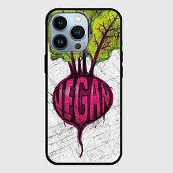 Чехол для iPhone 13 Pro Vegan, цвет: 3D-черный