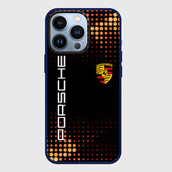 Чехол для iPhone 13 Pro PORSCHE, цвет: 3D-тёмно-синий