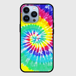 Чехол для iPhone 13 Pro TIE-DYE СТЕНА, цвет: 3D-черный