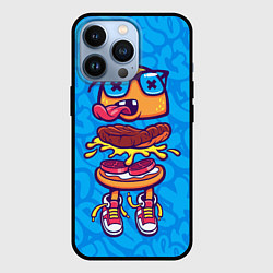 Чехол для iPhone 13 Pro Бутерброд монстрик граффити, цвет: 3D-черный