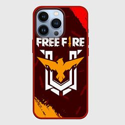 Чехол для iPhone 13 Pro FREE FIRE ФРИ ФАЕР, цвет: 3D-красный