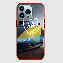 Чехол для iPhone 13 Pro Lamborghini - Italy, цвет: 3D-красный