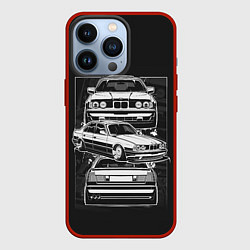 Чехол для iPhone 13 Pro BMW, цвет: 3D-красный