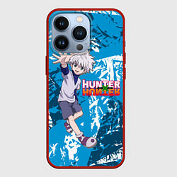 Чехол для iPhone 13 Pro Киллуа Hunter x Hunter, цвет: 3D-красный
