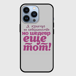 Чехол для iPhone 13 Pro Я, конечно, не совершенство, цвет: 3D-черный