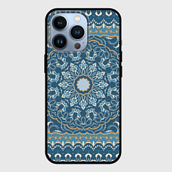 Чехол для iPhone 13 Pro Кружево, цвет: 3D-черный