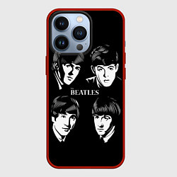 Чехол для iPhone 13 Pro THE BEATLES, цвет: 3D-красный