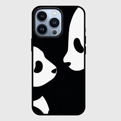 Чехол для iPhone 13 Pro Panda, цвет: 3D-черный