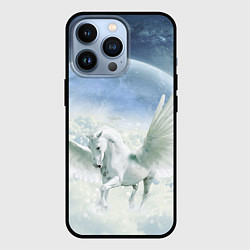 Чехол для iPhone 13 Pro Пегас, цвет: 3D-черный