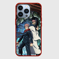 Чехол для iPhone 13 Pro Jujutsu Kaisen Sukuna подземелье, цвет: 3D-красный