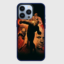 Чехол для iPhone 13 Pro Федор Емельяненко Император, цвет: 3D-тёмно-синий