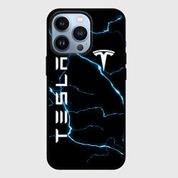 Чехол для iPhone 13 Pro TESLA, цвет: 3D-черный