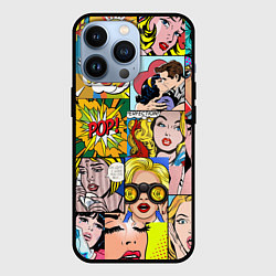 Чехол для iPhone 13 Pro Pop Art, цвет: 3D-черный