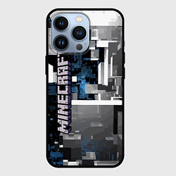 Чехол для iPhone 13 Pro Minecraft, цвет: 3D-черный