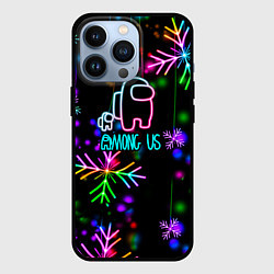 Чехол для iPhone 13 Pro Among Us New Year, цвет: 3D-черный