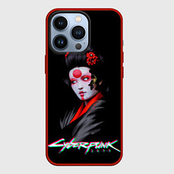 Чехол для iPhone 13 Pro CYBERPUNK 2077 JAPAN, цвет: 3D-красный