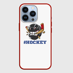 Чехол для iPhone 13 Pro Хоккей, цвет: 3D-красный