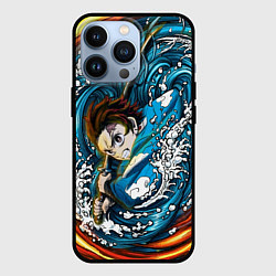 Чехол для iPhone 13 Pro Танджиро Камадо Клинок демонов, цвет: 3D-черный