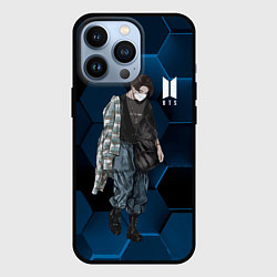 Чехол для iPhone 13 Pro BTS, цвет: 3D-черный