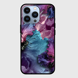 Чехол для iPhone 13 Pro Цветы, цвет: 3D-черный