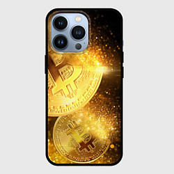 Чехол iPhone 13 Pro БИТКОИН ЗОЛОТО BITCOIN GOLD