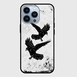 Чехол для iPhone 13 Pro Gothic crows, цвет: 3D-черный