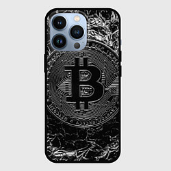 Чехол для iPhone 13 Pro БИТКОИН BITCOIN, цвет: 3D-черный