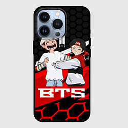 Чехол для iPhone 13 Pro BTS, цвет: 3D-черный