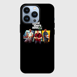 Чехол для iPhone 13 Pro Grand Theft Auto V персонажи, цвет: 3D-черный