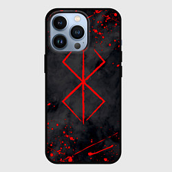 Чехол для iPhone 13 Pro BERSERK БЕРСЕРК КЛЕЙМО, цвет: 3D-черный