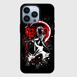 Чехол для iPhone 13 Pro Клинок рассекающий демонов, цвет: 3D-черный