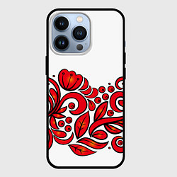 Чехол для iPhone 13 Pro ХОХЛОМА, цвет: 3D-черный