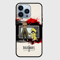 Чехол для iPhone 13 Pro Little Nightmares 2, цвет: 3D-черный