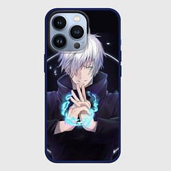 Чехол для iPhone 13 Pro ГОДЖО САТОРУ GOJO SATORU, цвет: 3D-тёмно-синий