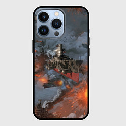 Чехол для iPhone 13 Pro Стимпанк бой Steampunk Ship Z, цвет: 3D-черный