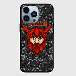 Чехол для iPhone 13 Pro Valheim красный викинг, цвет: 3D-черный