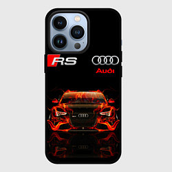 Чехол для iPhone 13 Pro AUDI RS 5 FIRE АУДИ РС 5, цвет: 3D-черный