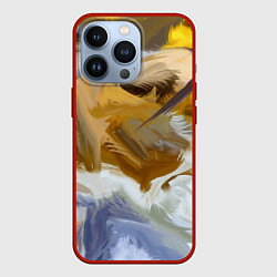 Чехол для iPhone 13 Pro FET, цвет: 3D-красный