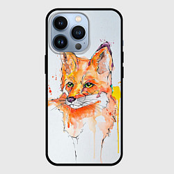 Чехол для iPhone 13 Pro Лисёнок, цвет: 3D-черный