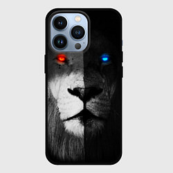 Чехол для iPhone 13 Pro ЛЕВ - НЕОНОВЫЕ ГЛАЗА, цвет: 3D-черный